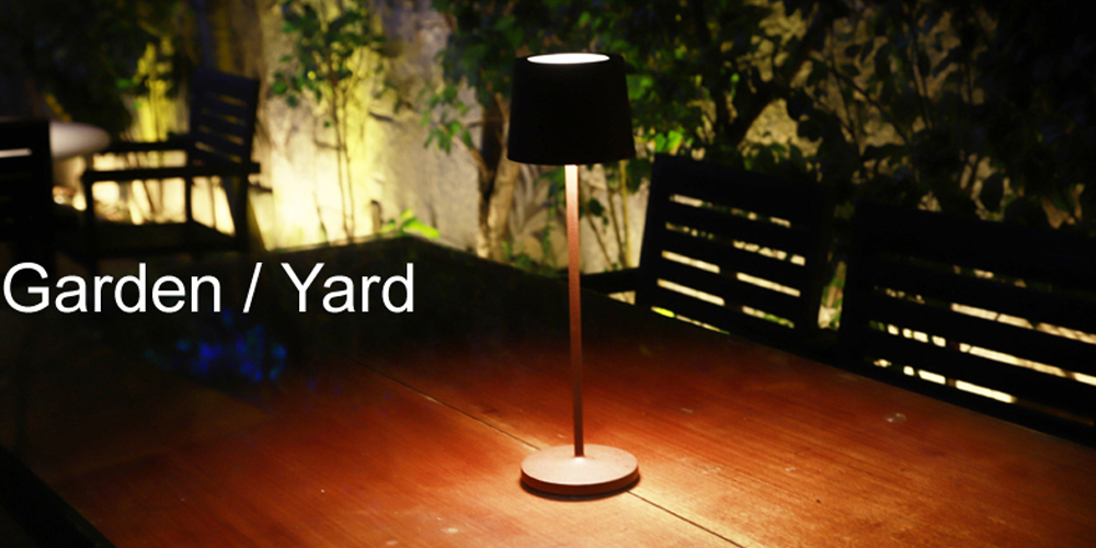 rechargeable garden table lamp